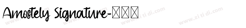 Amostely Signature字体转换